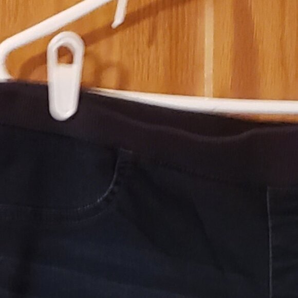 Stretchy Navy Blue Elastic Waist Pants (Preowned) - Picture 6 of 6